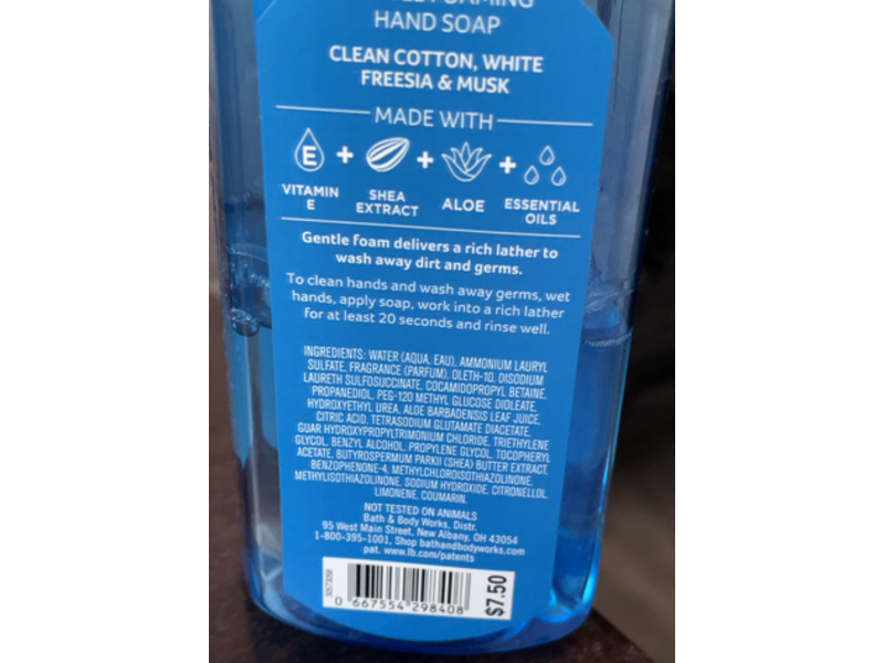 Bath & Body Works Gentle Foaming Hand Soap, Sea Island Shore, 8.75 fl oz/259 mL