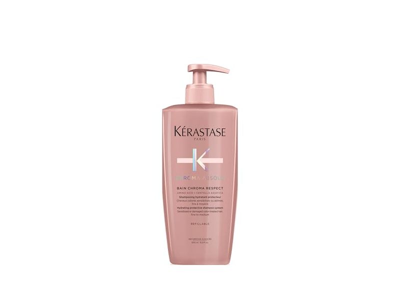 Kerastase Chroma Absolute Chroma Respect Shampoo, Amino Acid + Centella Asiatica, 16.9 fl oz/500 mL