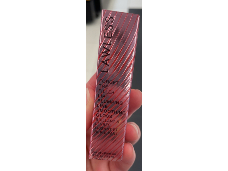 Lawless Forget The Filler Lip Plumper Line Smoothing Gloss, Lavender Sorbet, 0.11 fl oz/3.3 mL