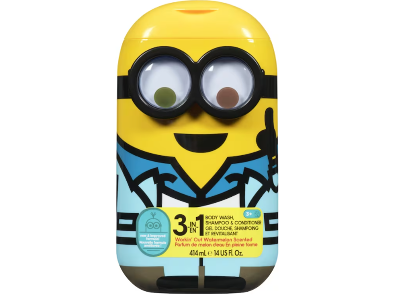 Minions 3 In 1 Body Wash Shampoo & Conditioner, 14 fl oz/414 mL