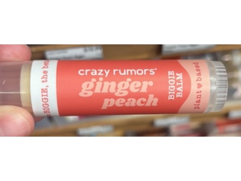 Crazy Rumors Biggie Lip Balm, Ginger Peach, 17 g