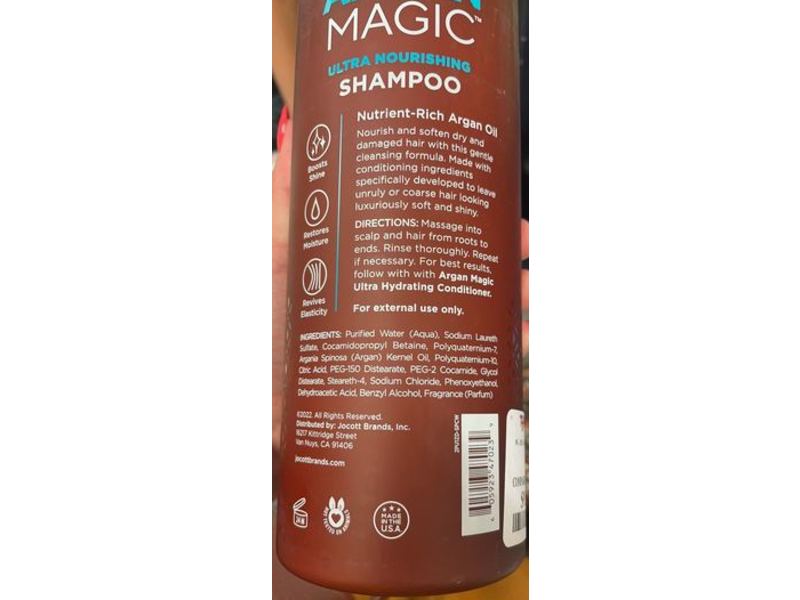 Argan Magic Ultra Nourishing Shampoo, Paraben Free, 32 fl oz/946 mL