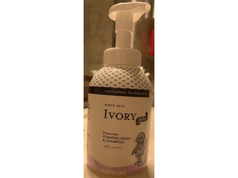 Ivory Baby Foaming Wash & Shampoo, Softly Scented, 16.9 fl oz/500 mL