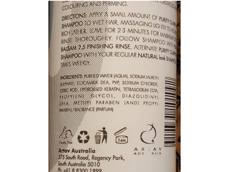 Natural Look Purify Clarifying Shampoo, 12.67 fl oz/375 mL