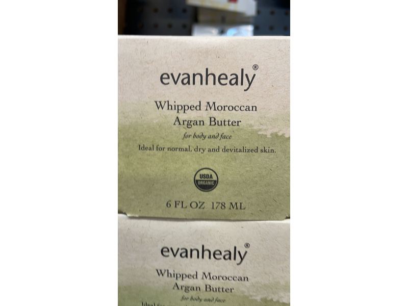 Evanhealy Whipped Moroccan Argan Butter, 6 fl oz/178 mL