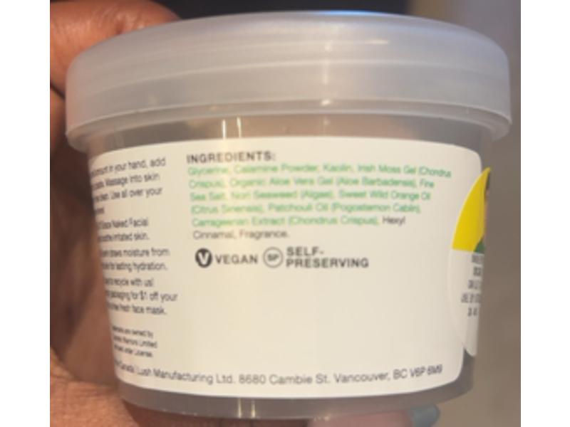 Lush Fresh Cleaner, Aqua Marina, 3.5 oz/100 g