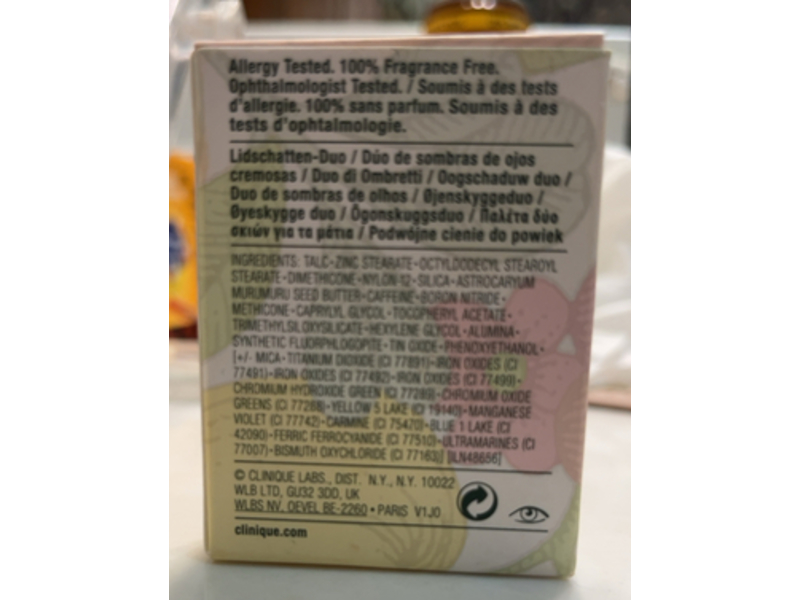 Clinique All About Shadow Duo, 04 Ivory Bisque, 0.07 oz/2.2 g