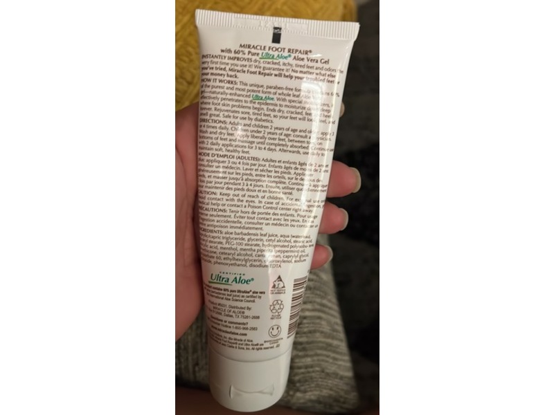 Miracle Of Aloe Foot Repair Cream, 4 oz/113 g, 2 Pack