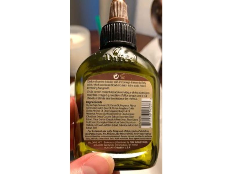 Difeel Sunflower Mega Care Premium Natural Hair Oil, Castor Oil, 2.5 fl oz