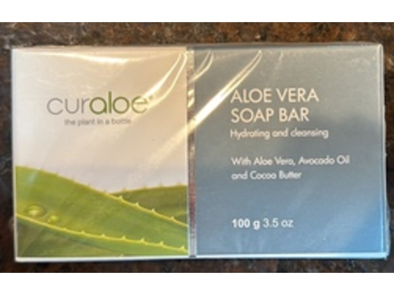Curaloe Aloe Vera Soap Bar, 3.5 oz/100 g