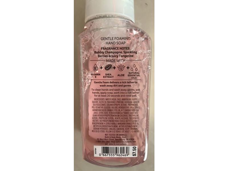 Bath & Body Works Gentle Foaming Hand Soap, Champagne Toast. 8.75 fl oz/259 mL