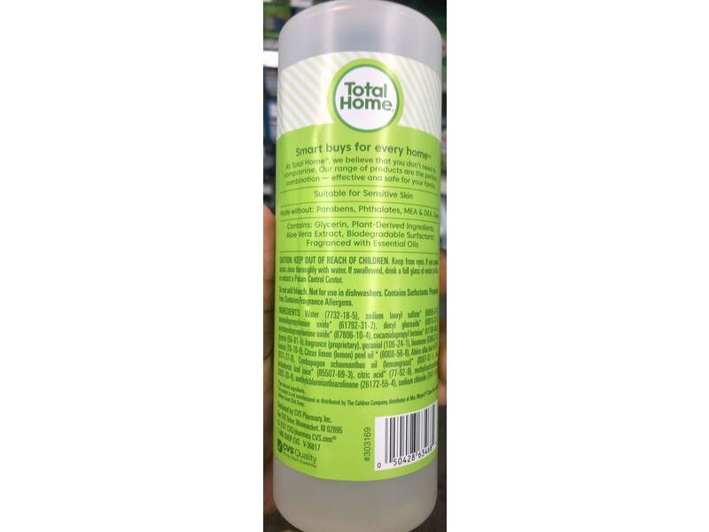 CVS Health Total Home Biobased Dish Soap, Lemon Verbena, 16 fl oz/473 mL