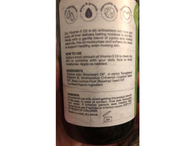 Sky Organics Vitamin E Oil, 36,000 IU, 4 fl oz/118 ml