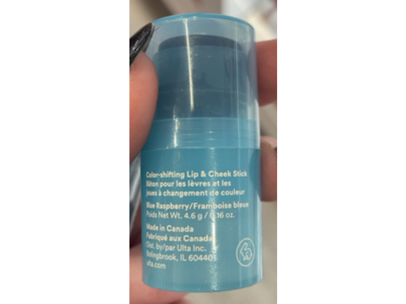 Ulta Beauty Twist Tint Color Shifting Lip & Cheek Stick, Blue Raspberry, 0.16 oz/4.6 g
