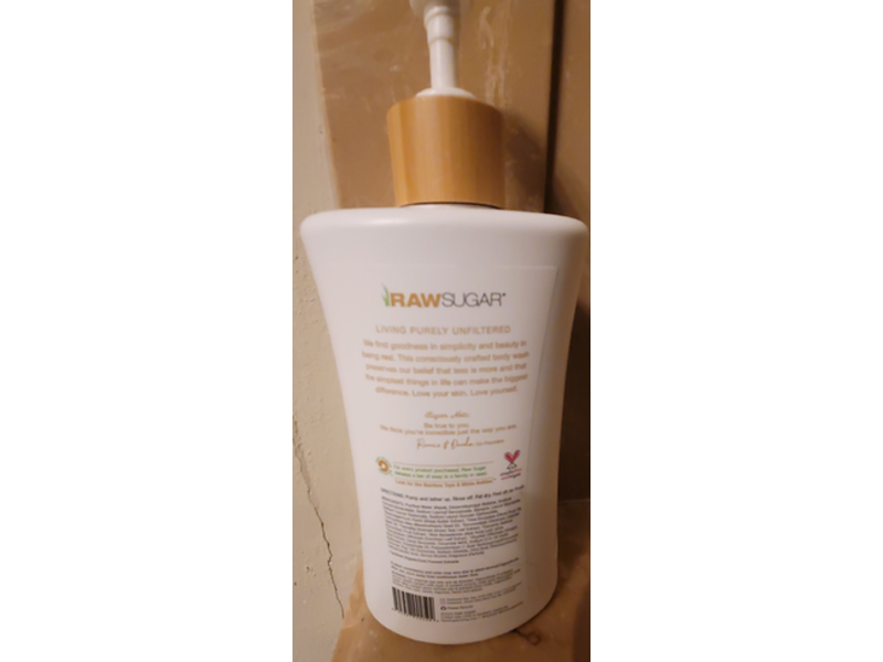 Raw Sugar Simply Body Wash, Green Tea + Cucumber + Aloe Vera, Sensitive Skin, 40 fl oz/1183 mL