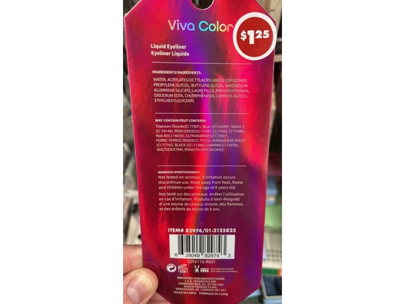 Viva Color Liquid Eyeliner, 01 Black Noir, 0.15 fl oz/4.5 mL