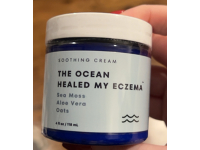 The Ocean Healed My Eczema Soothing Cream, Sea Moss, Aloe vera & Oats, 4 fl oz/118 mL