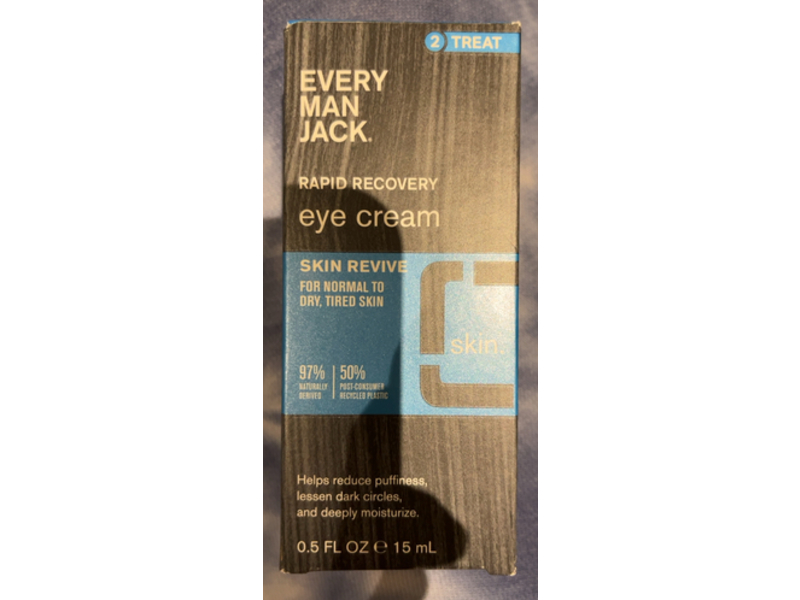Every Man Jack Rapid Recovery Skin Revive Eye Cream, 0.5 fl oz/15 mL
