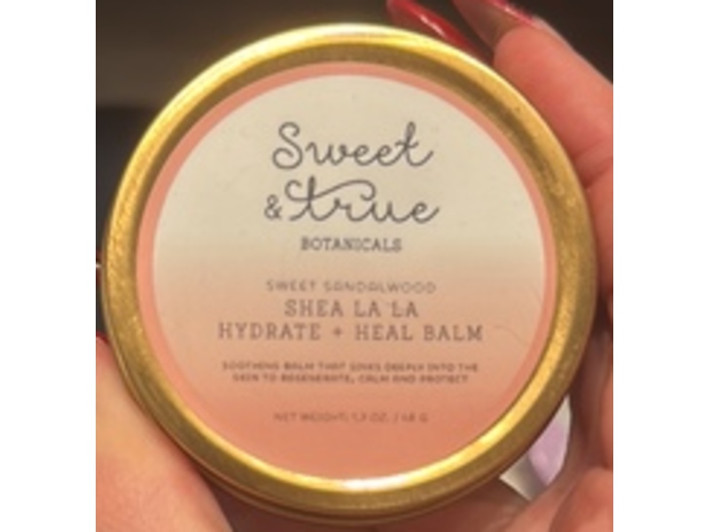 Sweet & True Shea La La Hydrate + Heal Balm, Sweet Sandalwood, 1.7 oz/40 g