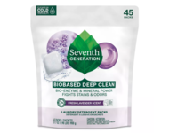 Seventh Generation Biobased Deep Clean Laundry Detergent Packs, Fresh Lavender Scent, 31.7 oz/900 g, 45 Packs - thumbnail 1