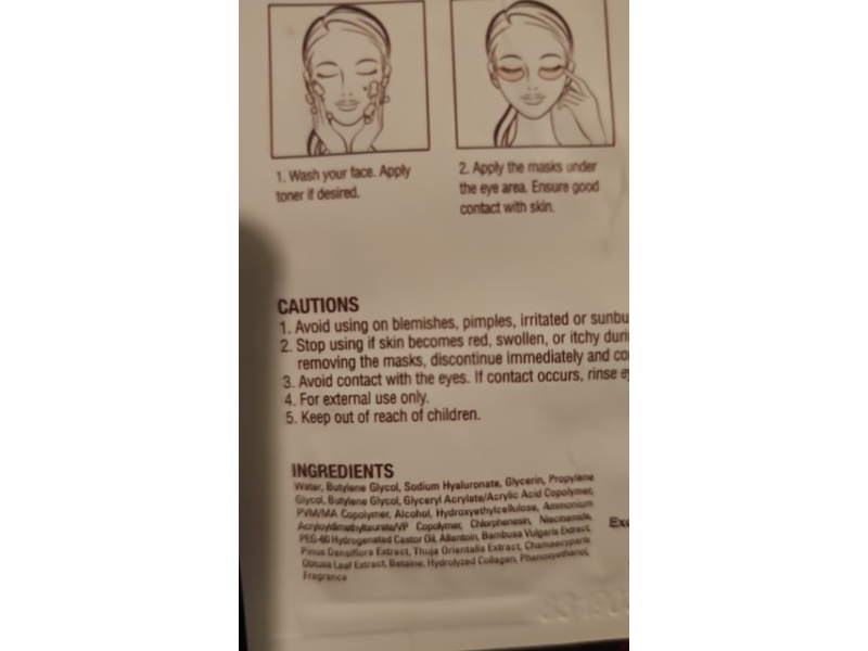 Epielle K-Beauty Collagen Under Eye Mask, 2 Count