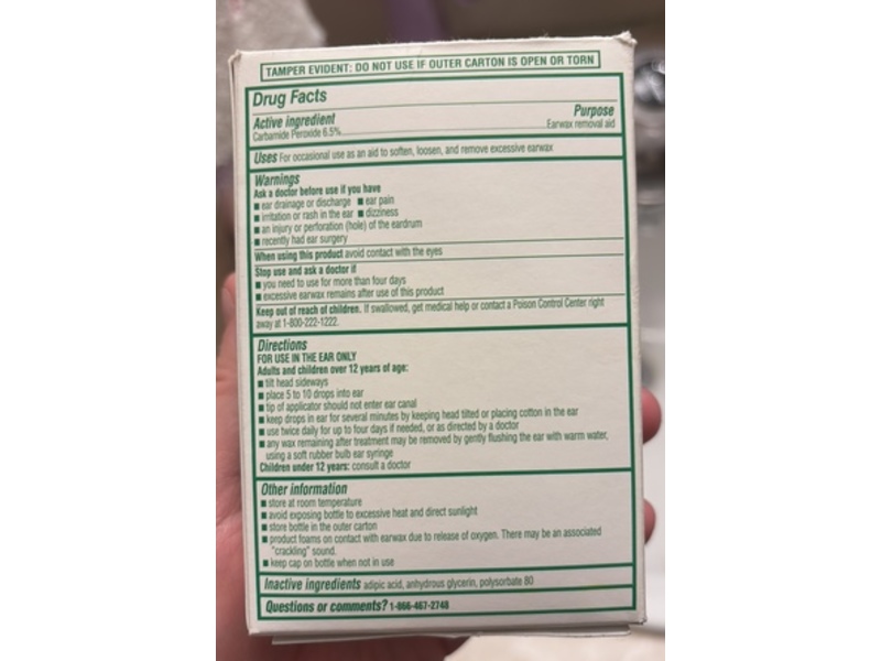 Signature Care Earwax Removal Aid Drops Kit, 0.5 fl oz/15 mL