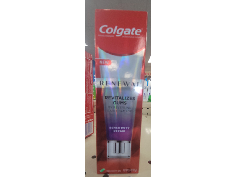 Colgate Renewal Toothpaste, Sensitivity Repair, Fresh Mint Gel, 3 oz/85 g