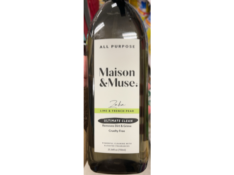 Maison & Muse All Purpose Cleaner, Lime & French Pear, 25.36 fl oz/750 mL