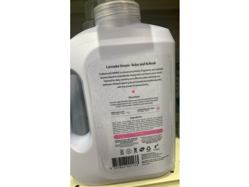 Mnml Advanced Strength Detergent, Lavender Dream, 67 fl oz/1.98 L