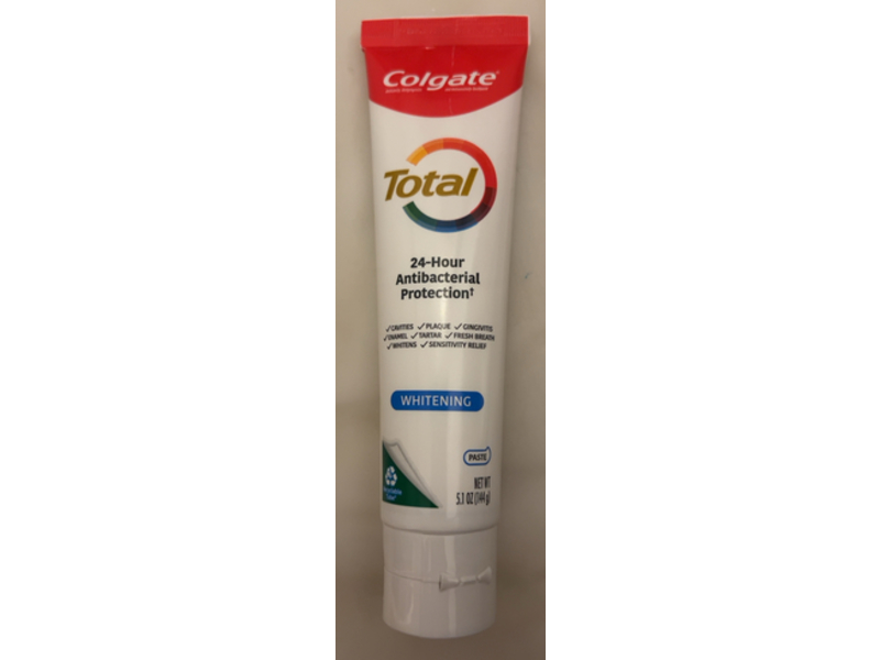 Colgate Total Whitening Toothpaste, 5.1 oz/144 g, Pack Of 4