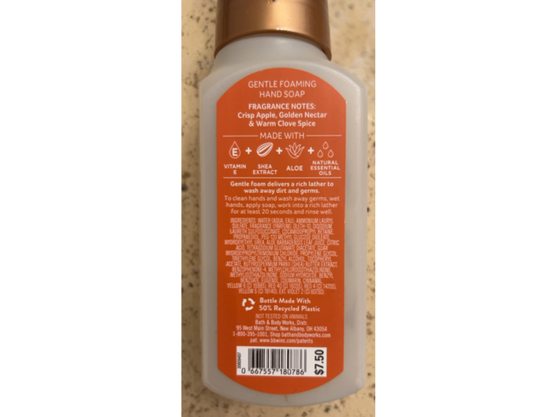 Bath & Body Works Gentle Foaming Hand Soap, Leaves, 8.75 fl oz/259 mL