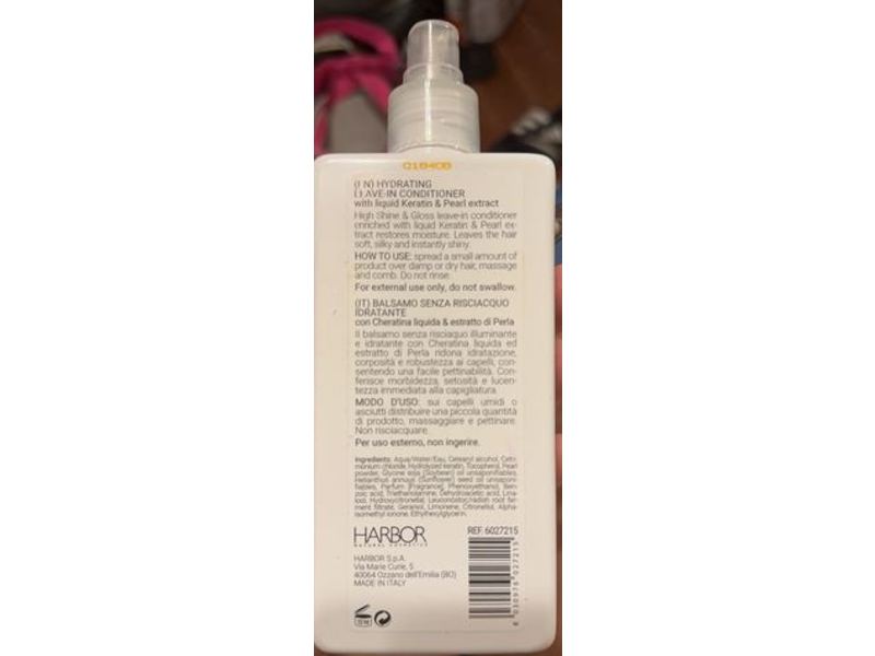 Harbor Hydrating Leave-In Conditioner, Keratin Pearl Extract, 8.4 fl oz/250 mL