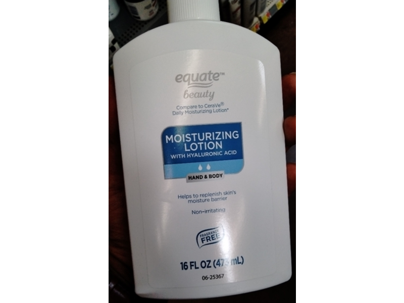 Equate Beauty Hand & Body Moisturizing Lotion, Hyaluronic Acid, 16 fl oz/473 mL