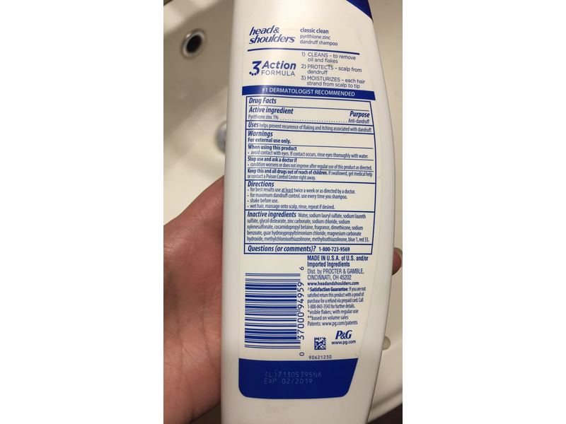 Head & Shoulders Classic Clean Shampoo, 8.45 fl oz