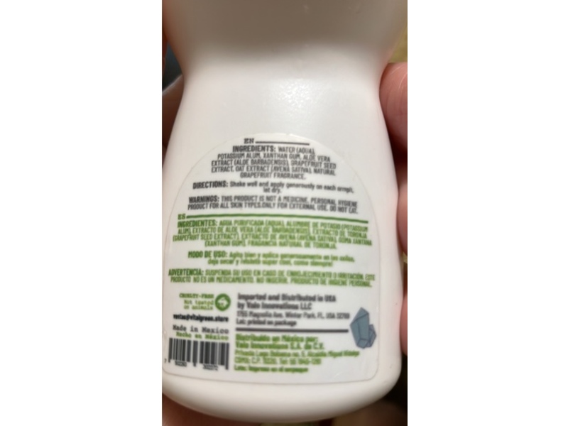 Vital Green Kids Roll-On Crystal Deodorant, Potassium Alum, 3.04 oz/90 mL, Pack Of 2