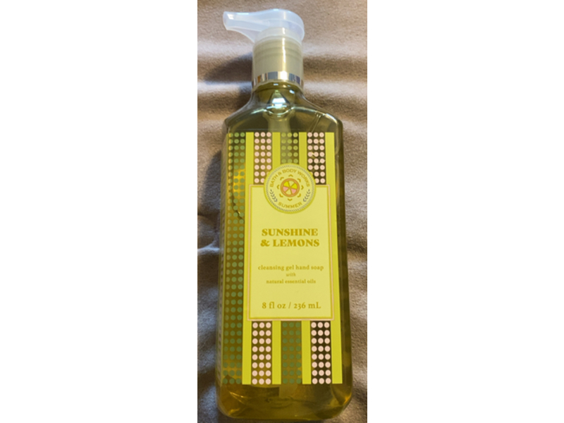 Bath & Body Works Cleansing Gel Hand Soap, Sunshine & Lemons, 8 fl oz/236 mL