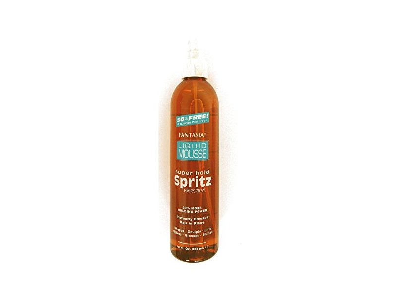 Fantasia Liquid Mousse Super Hold Spritz Hair Spary Super Hold, 12 fl oz/355 mL