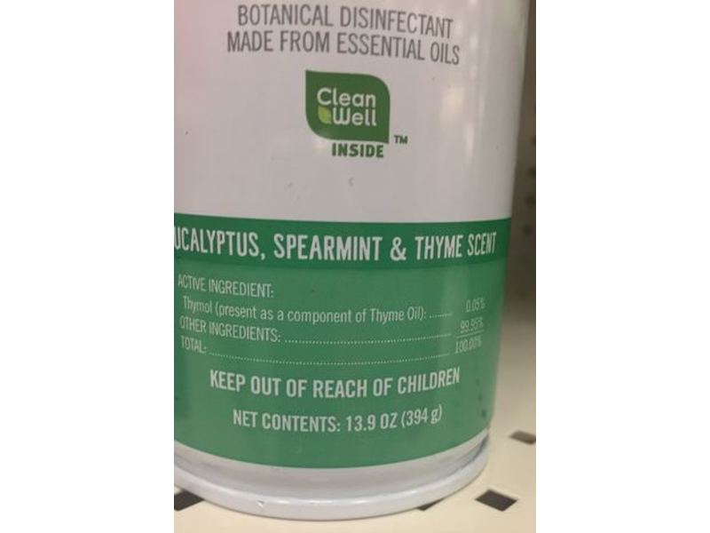 Seventh Generation Disinfectant Spray, Eucalyptus, Spearmint & Thyme Scent,13.9 oz/394 g