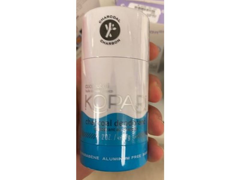Kopari Deodorant, Charcoal, 2.0 oz/57 g