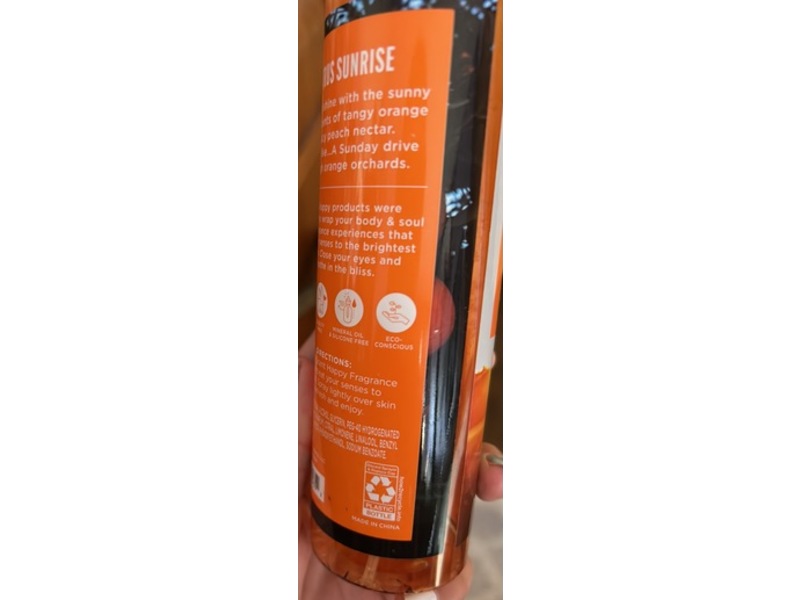 Scent Happy Fragrance Mist, Citrus Sunrise Orange & Peach Nectar, 8 fl oz/236.6 mL