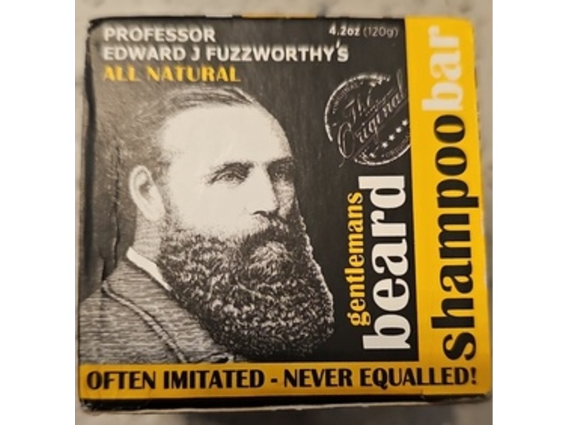 Professor Edward J Fuzzworthy's Beard Shampoo Bar, Original, 4.2 oz/120 g