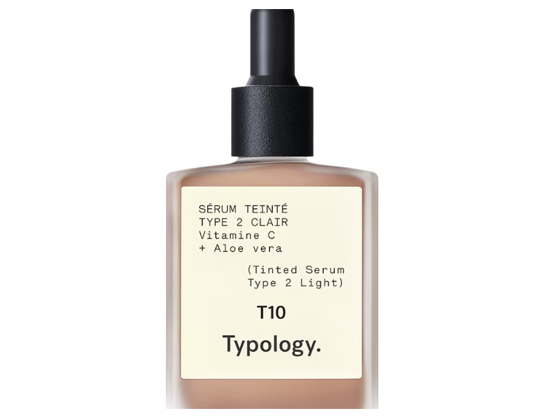 Typology Tinted Serum T10, Vitamin C + Aloe Vera, Type 2/Light, 1 fl oz