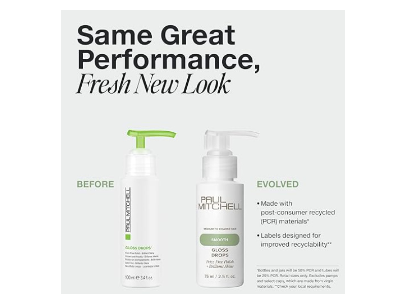 Paul Mitchell Gloss Drops Polish + Brilliant Shine, Smooth, 2.5 fl oz/75 mL