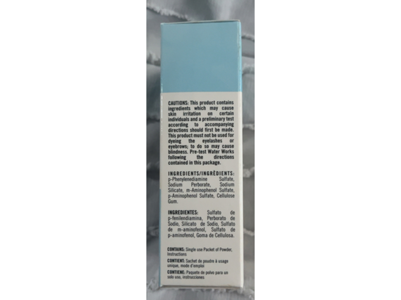 Water Works Permanent Powder Hair Color, 20 Black, 0.21 oz/6 g, 1 Application