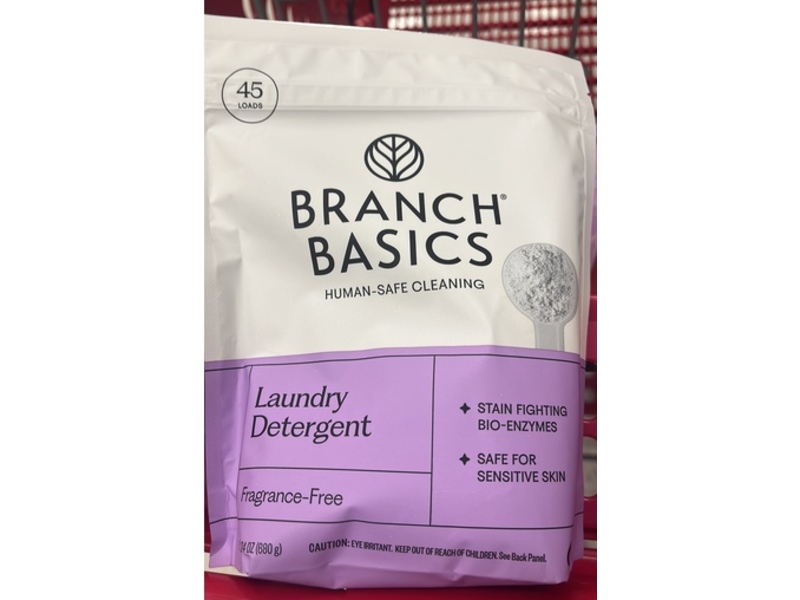 Branch Basics Laundry Detergent, Fragrance Free, 24 oz/680 g, 45 Loads