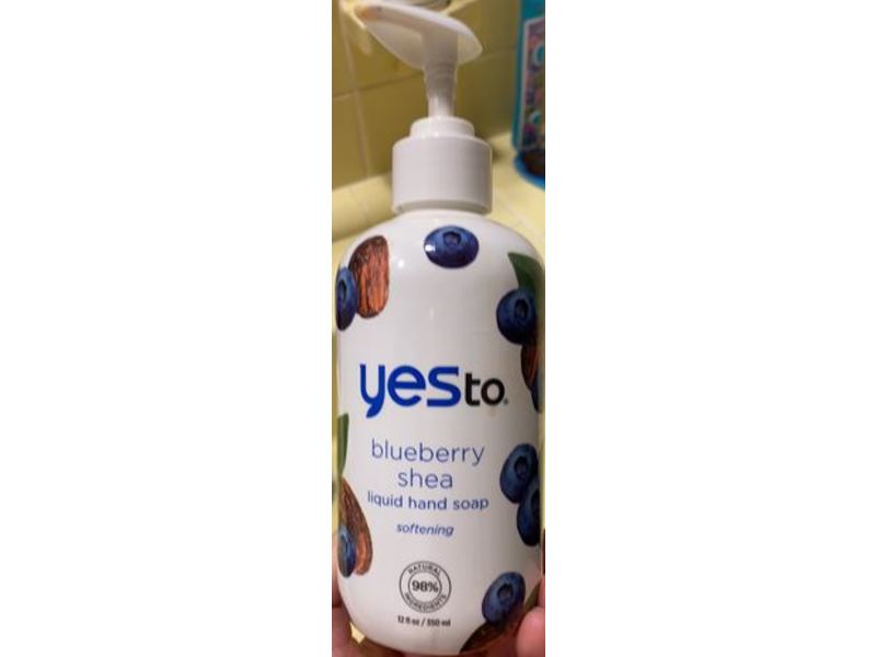 Yes To Blueberries Shea Liquid Hand Soap, 12 fl oz/350 mL