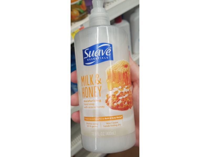 Suave Moisturizing Hand Soap, Milk & Honey, 13.5 fl oz/400 mL