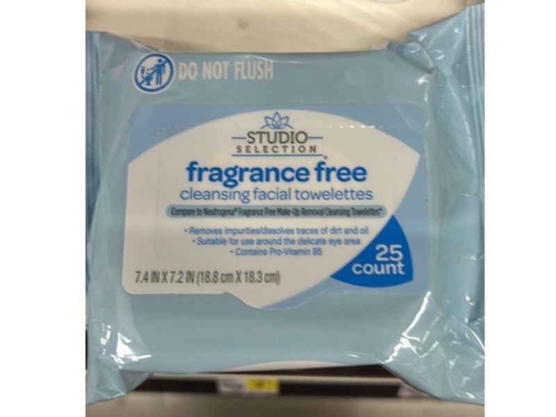 Studio Selection Cleansing Facial Towelettes, 25 Count