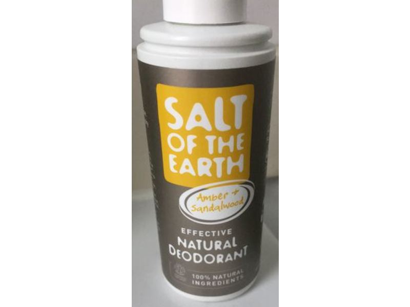 Salt Of The Earth Natural Deodorant Spray, Amber + Sandalwood, 100 mL