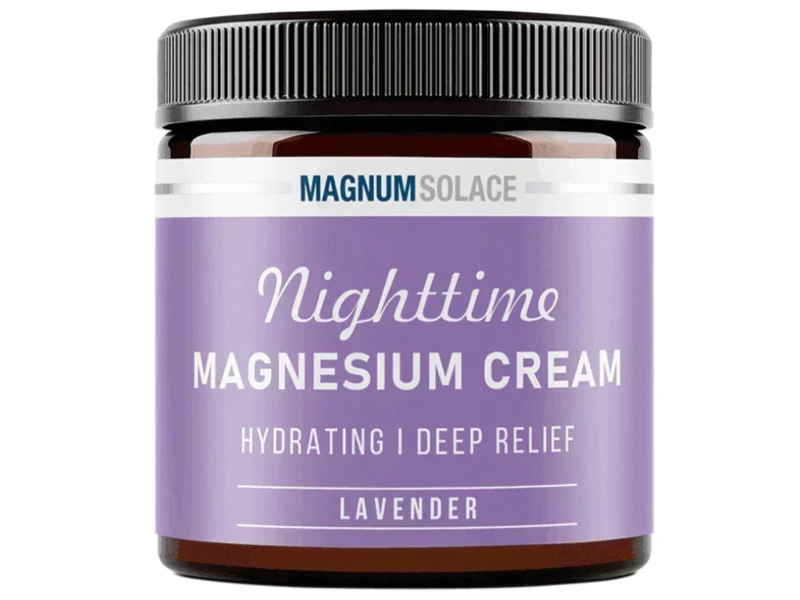 Magnum Solace Nighttime Magnesium Cream, Lavender, 5 fl oz